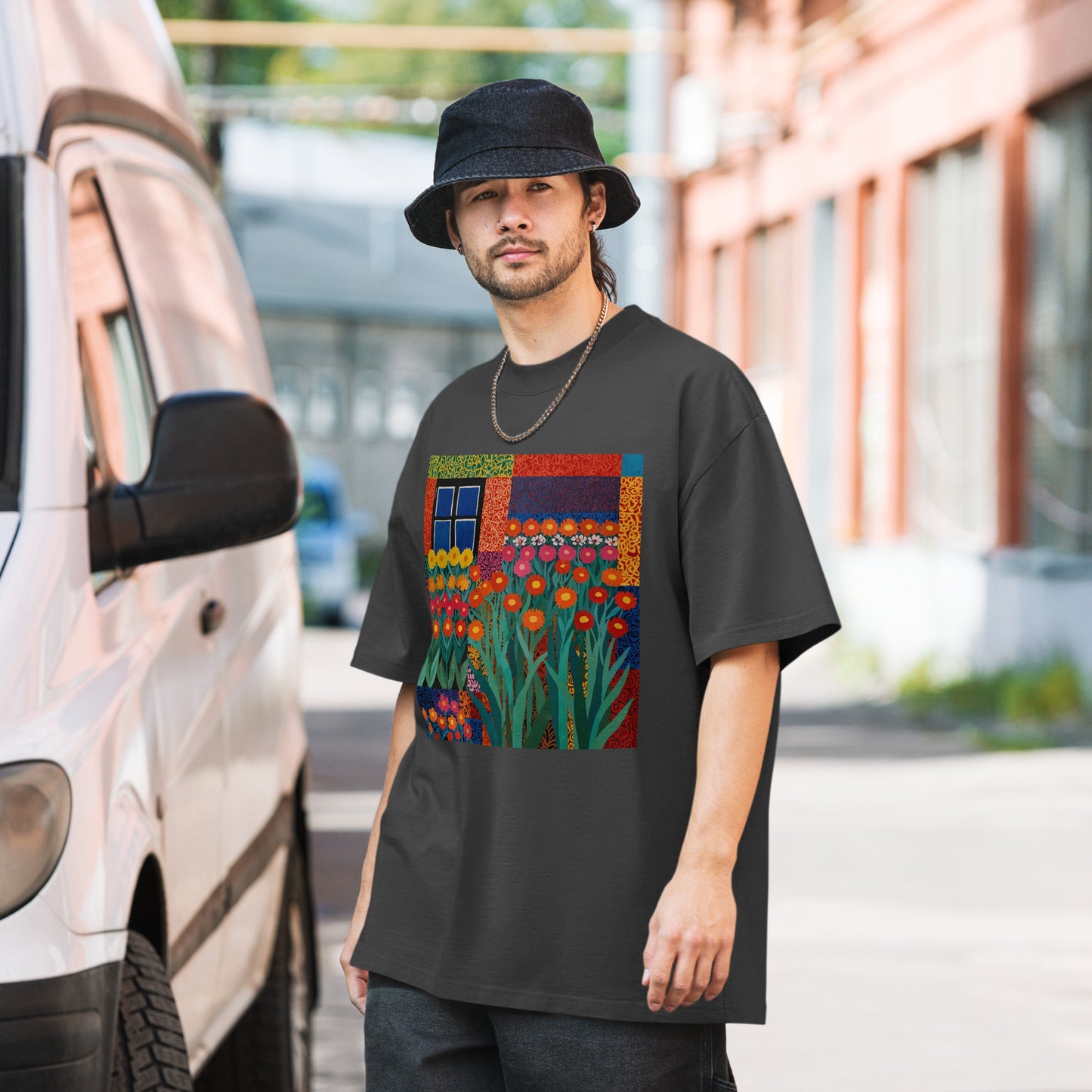 Artistic Oversized Faded T-Shirt