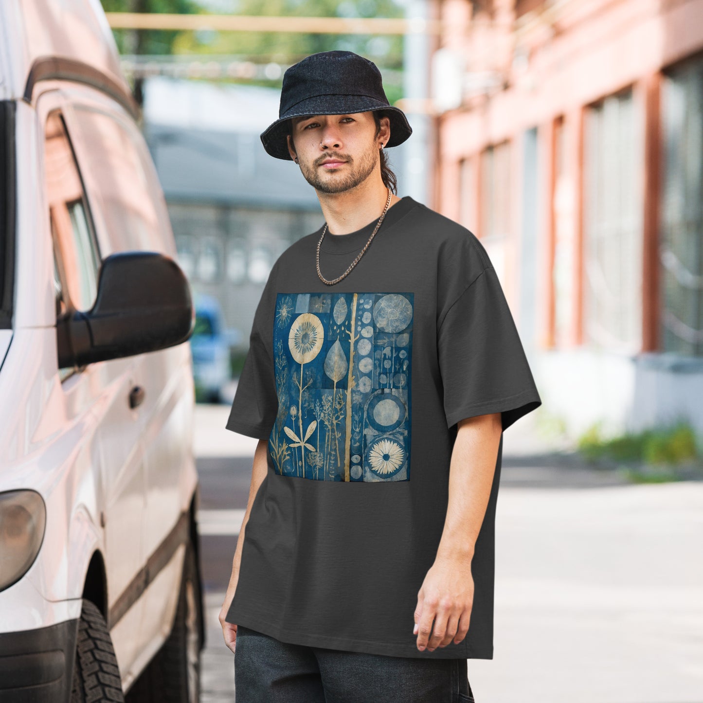 Men's Oversized Faded Cotton T-shirt