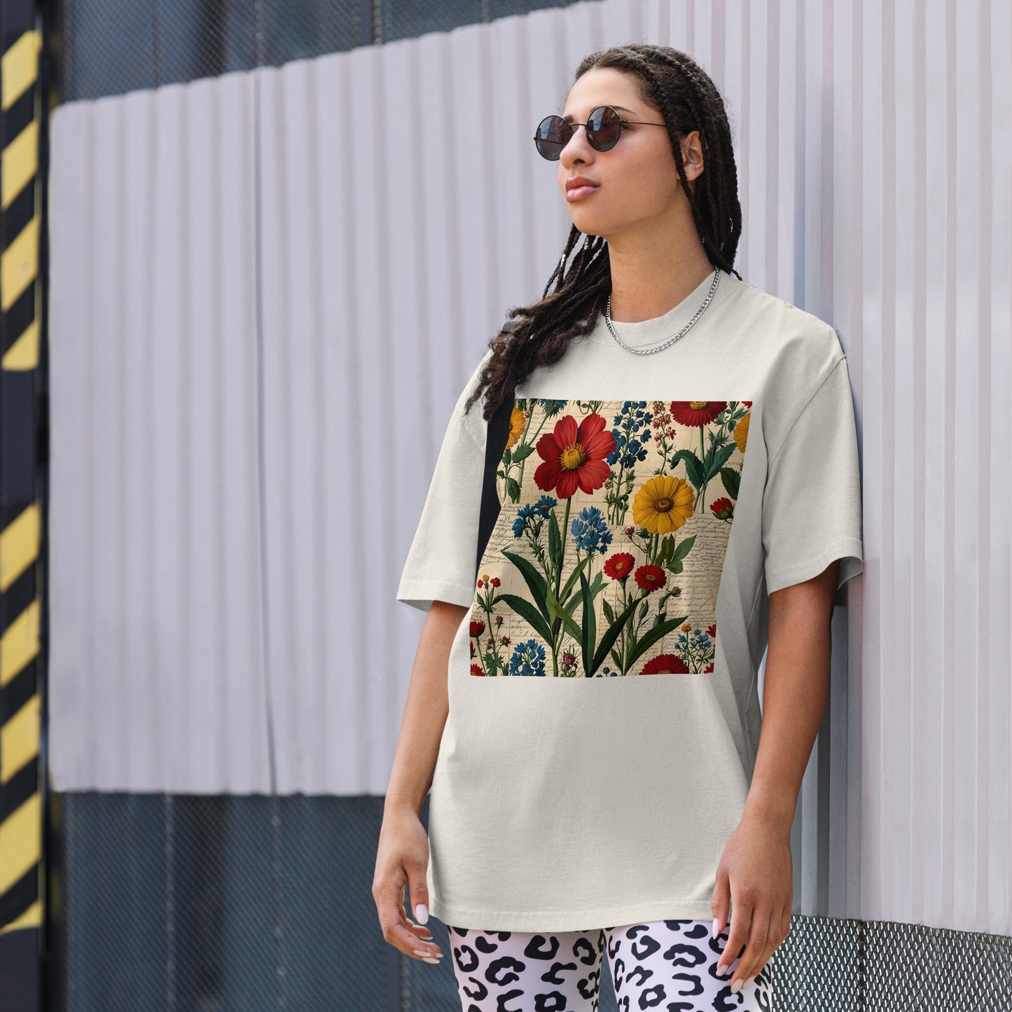 Botanica Collection Oversized Faded T-Shirt