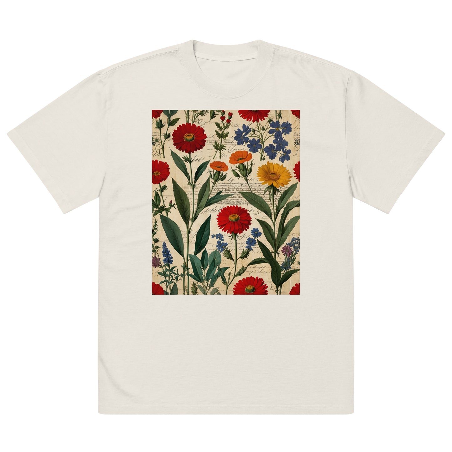 Artistic Cotton Oversized T-Shirt | Botanica Collection