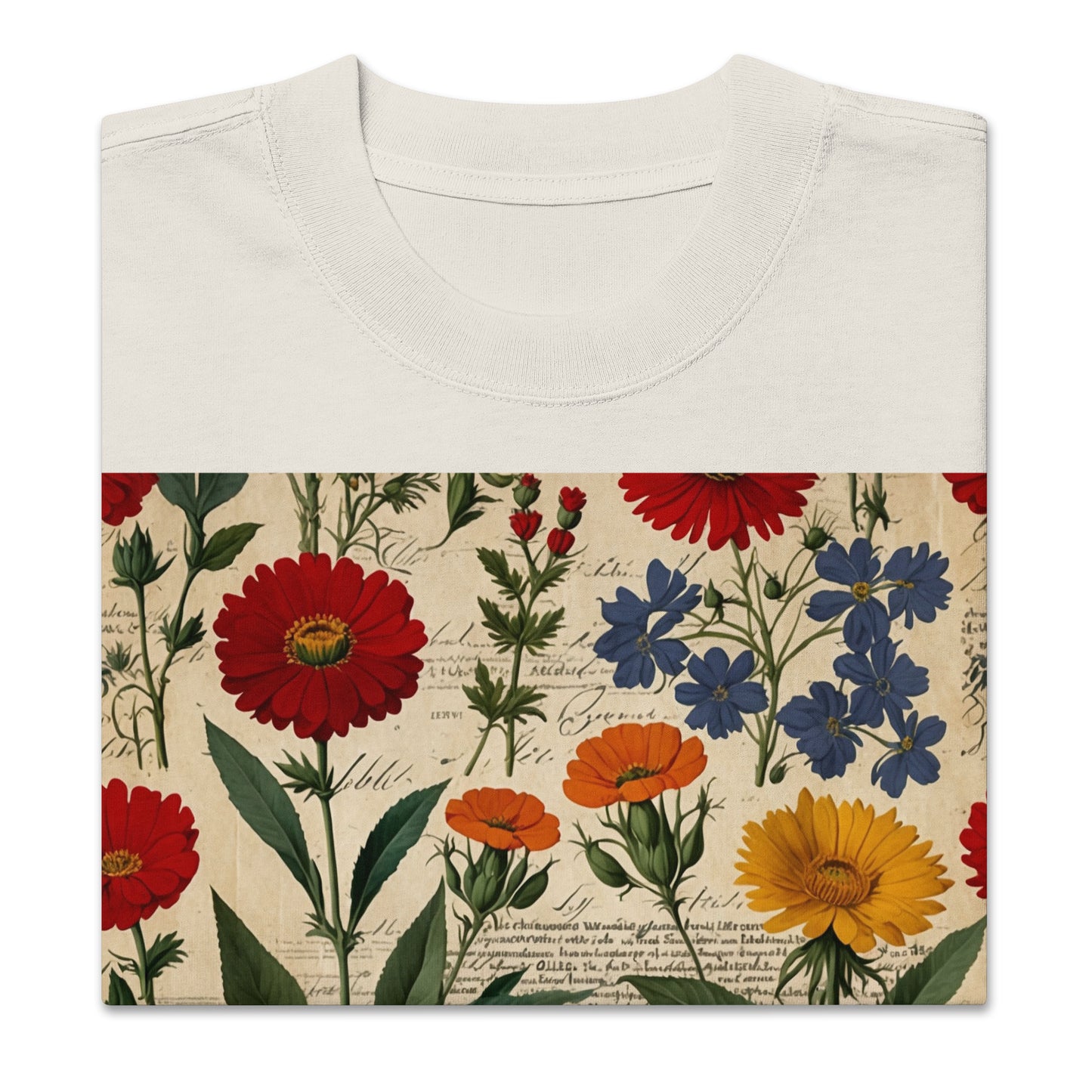 Artistic Cotton Oversized T-Shirt | Botanica Collection