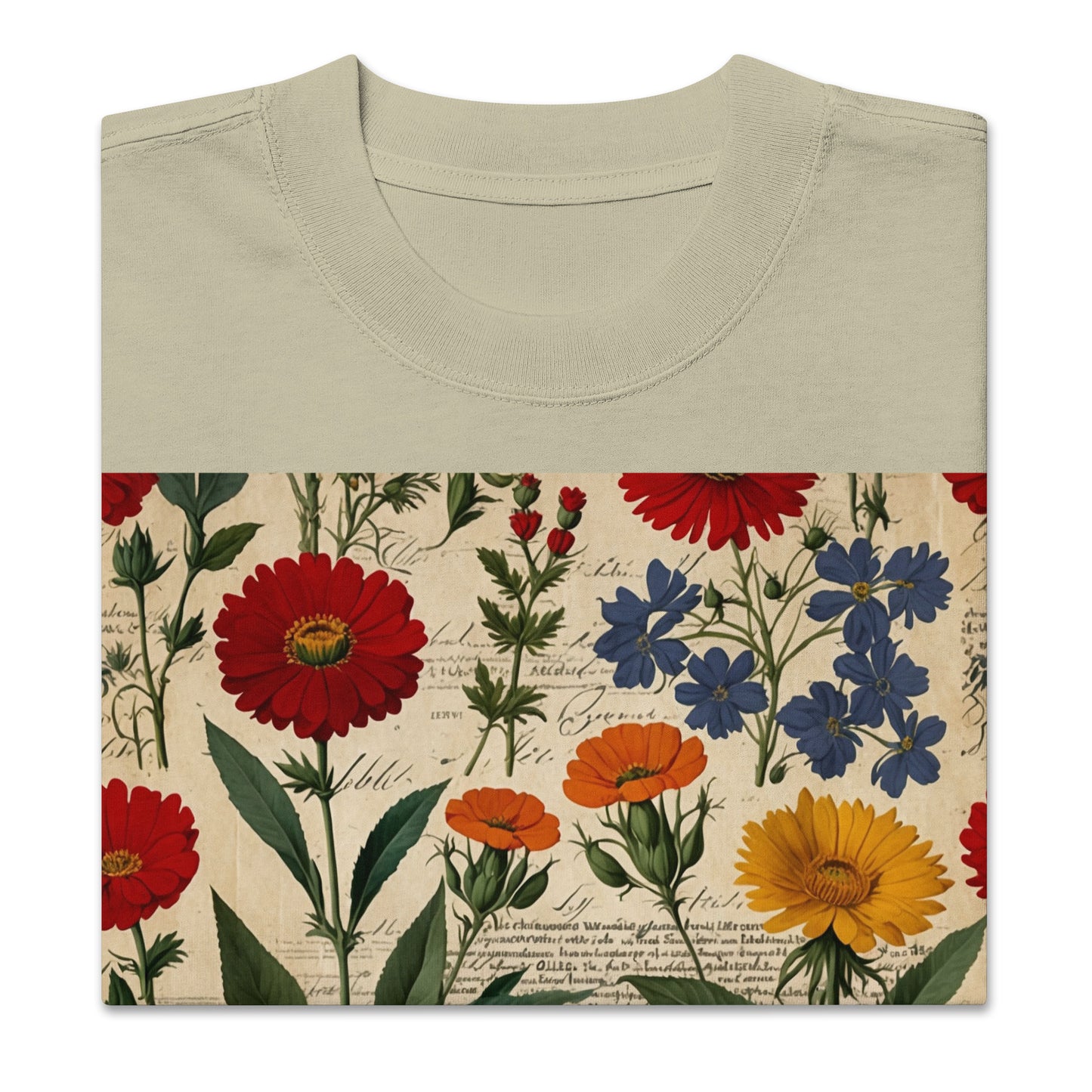 Artistic Cotton Oversized T-Shirt | Botanica Collection