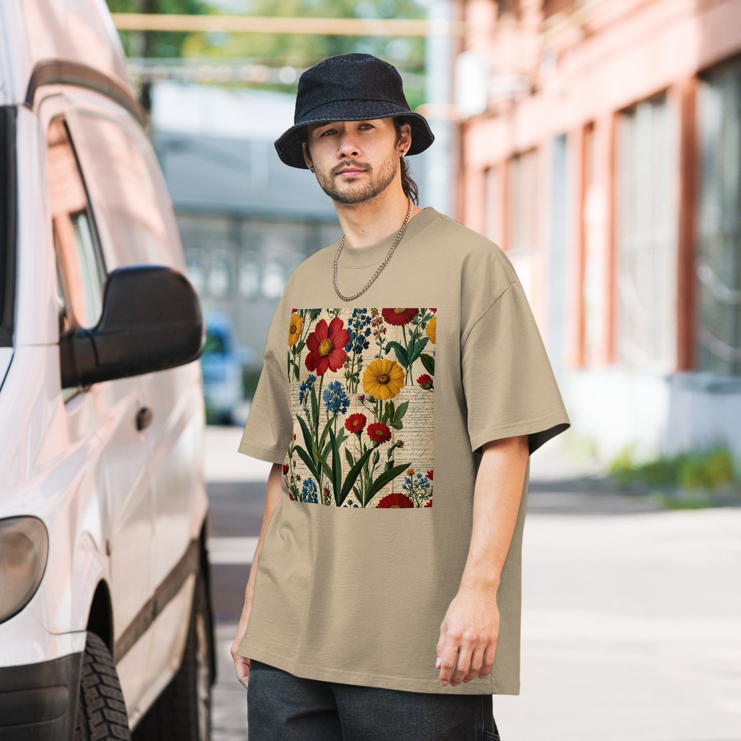 Botanica Collection Oversized Faded T-Shirt