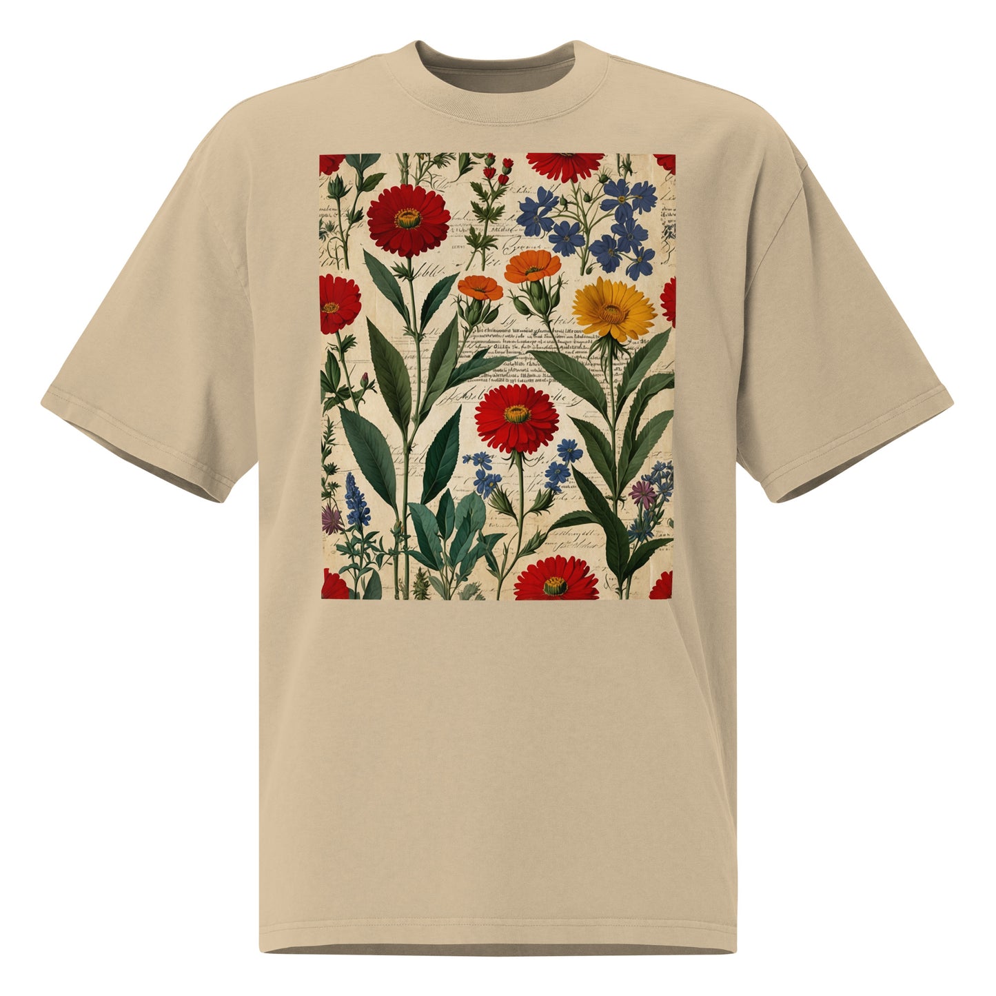 Artistic Cotton Oversized T-Shirt | Botanica Collection