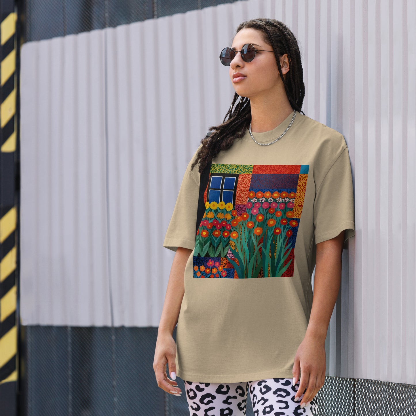 Artistic Oversized Faded T-Shirt