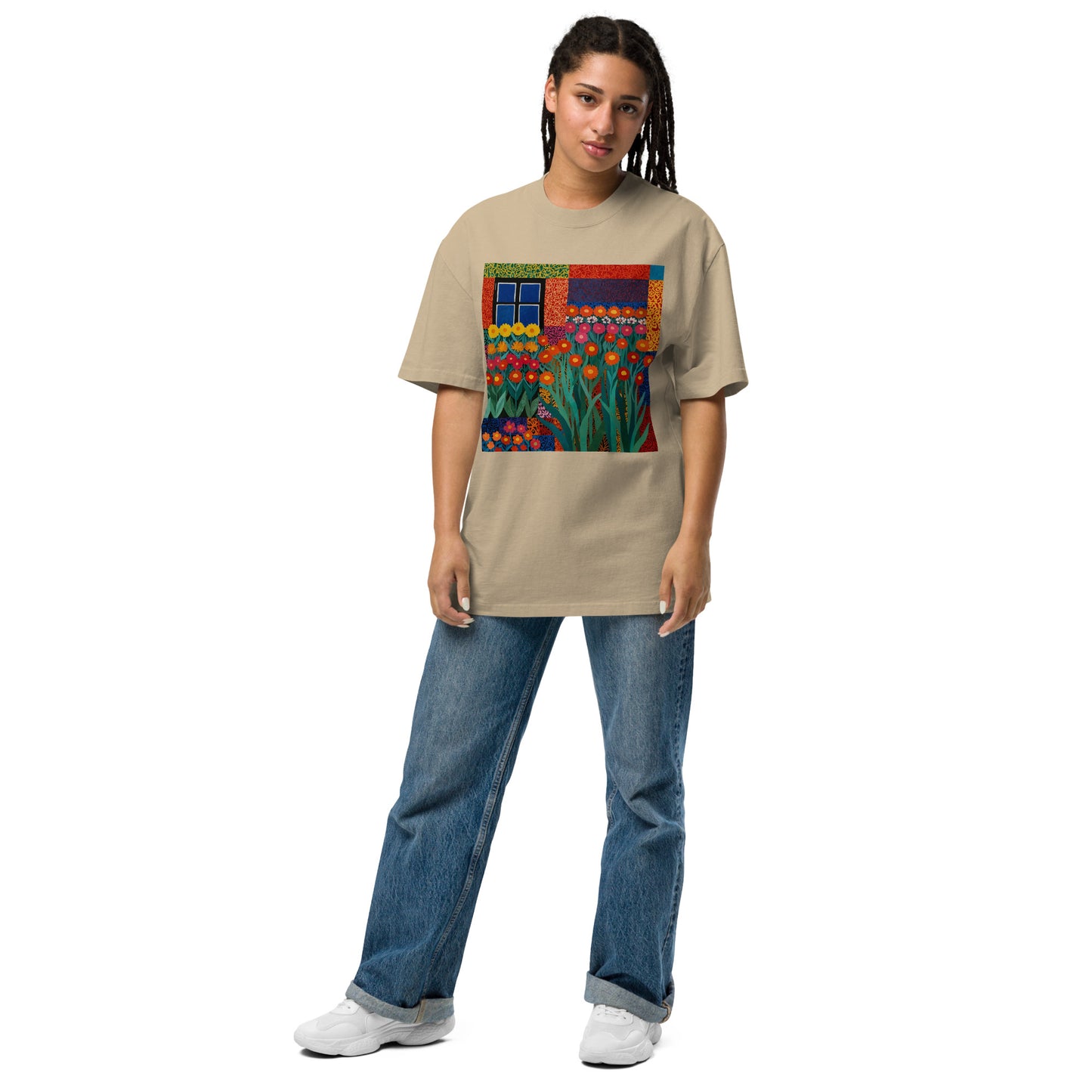 Artistic Oversized Faded T-Shirt