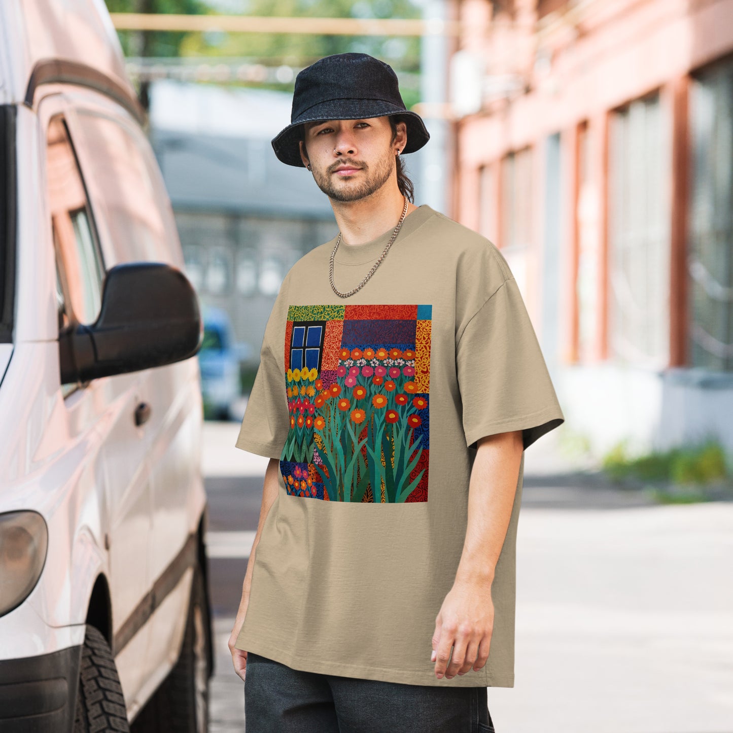 Artistic Oversized Faded T-Shirt