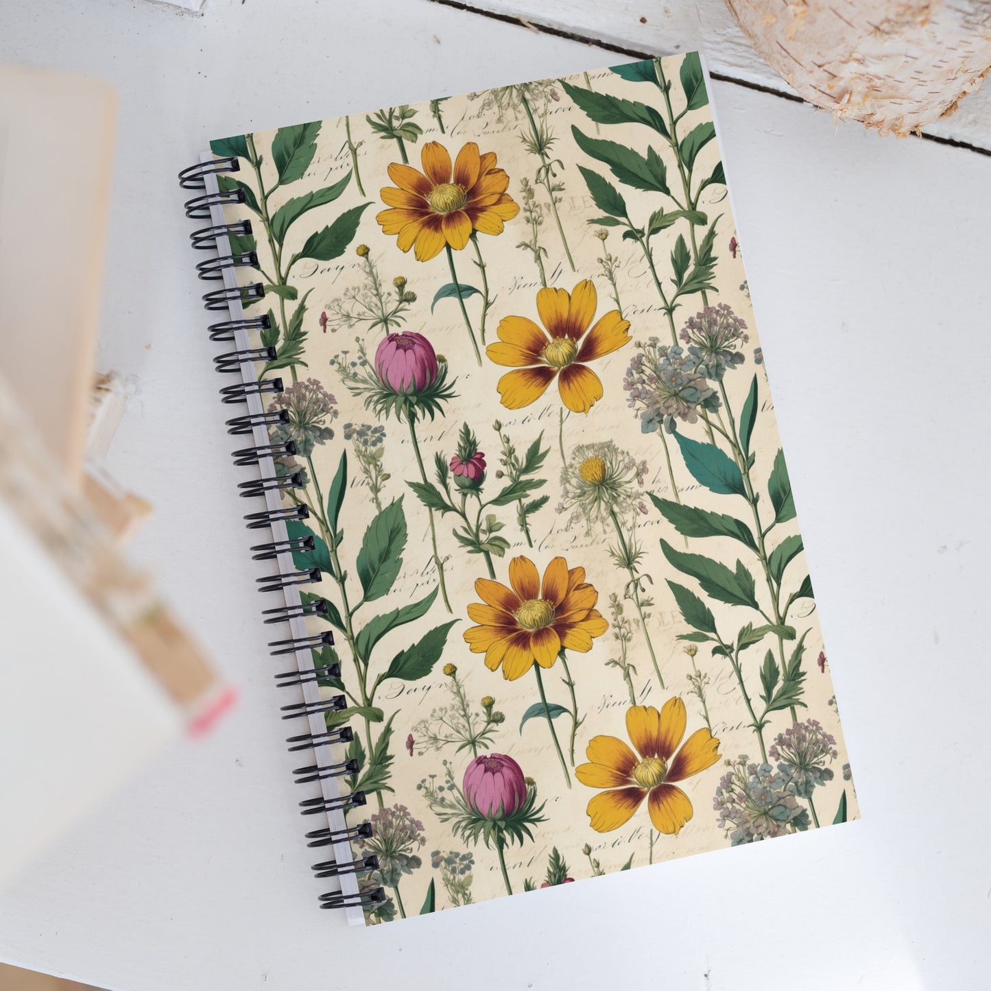 Artistic Wire-Bound Notebook| Nature Field Notes