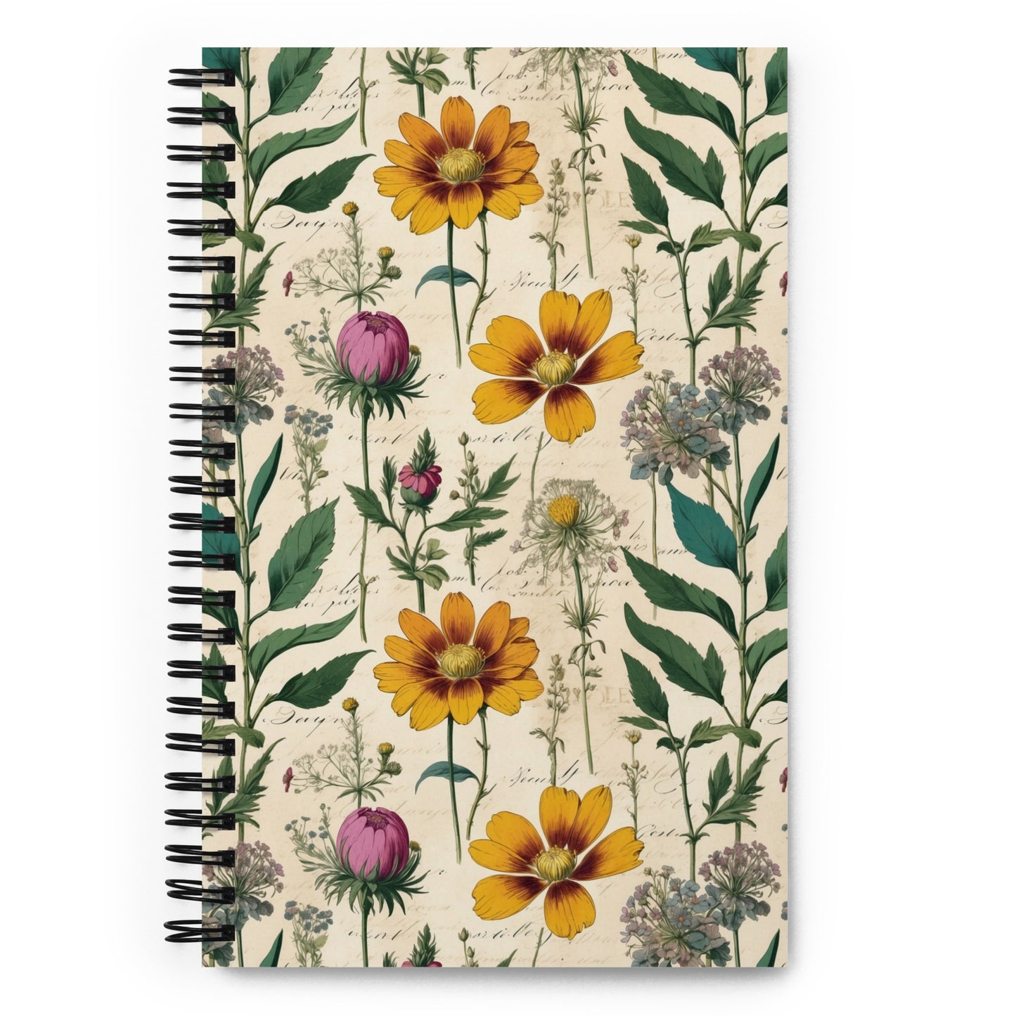 Artistic Wire-Bound Notebook| Nature Field Notes