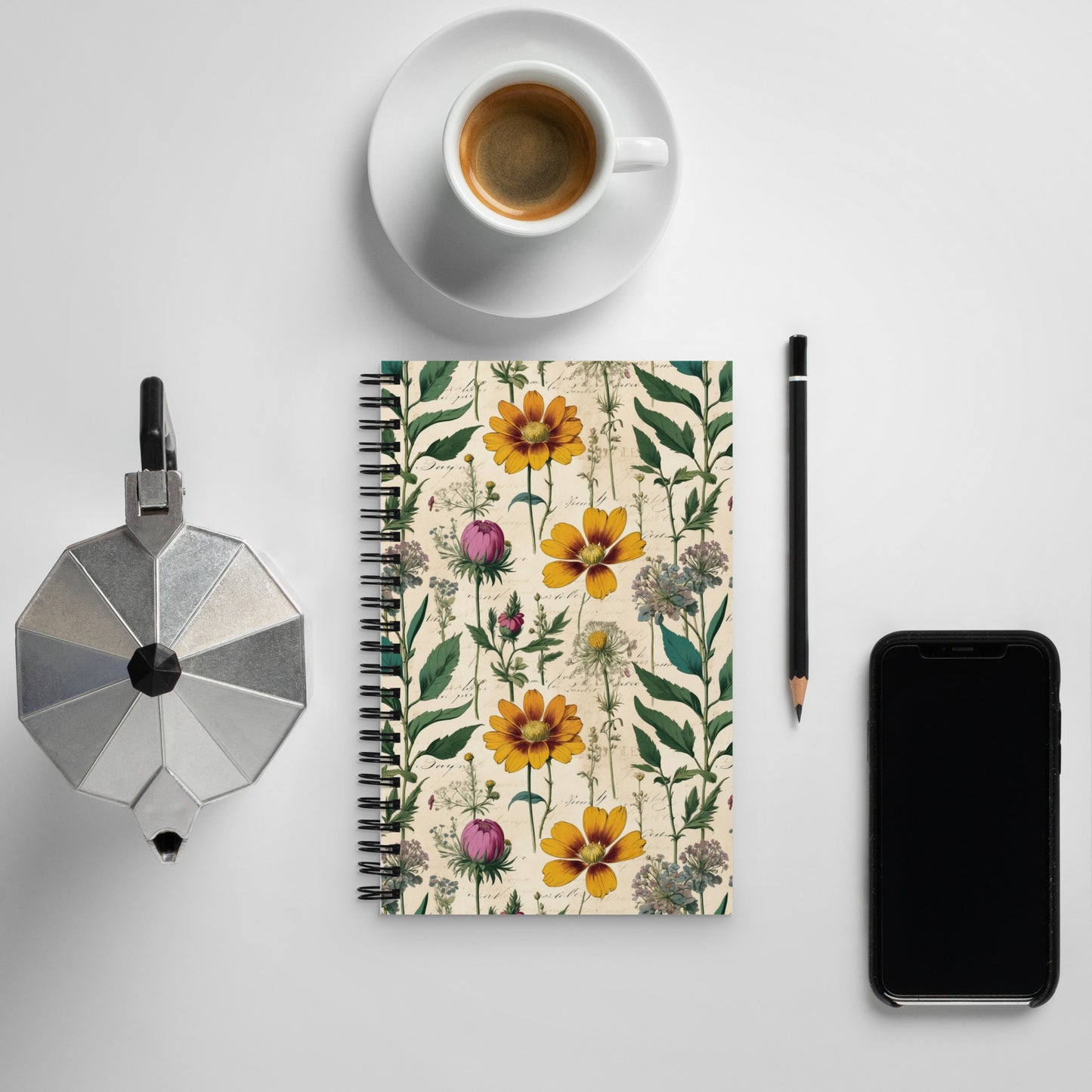 Artistic Wire-Bound Notebook| Nature Field Notes