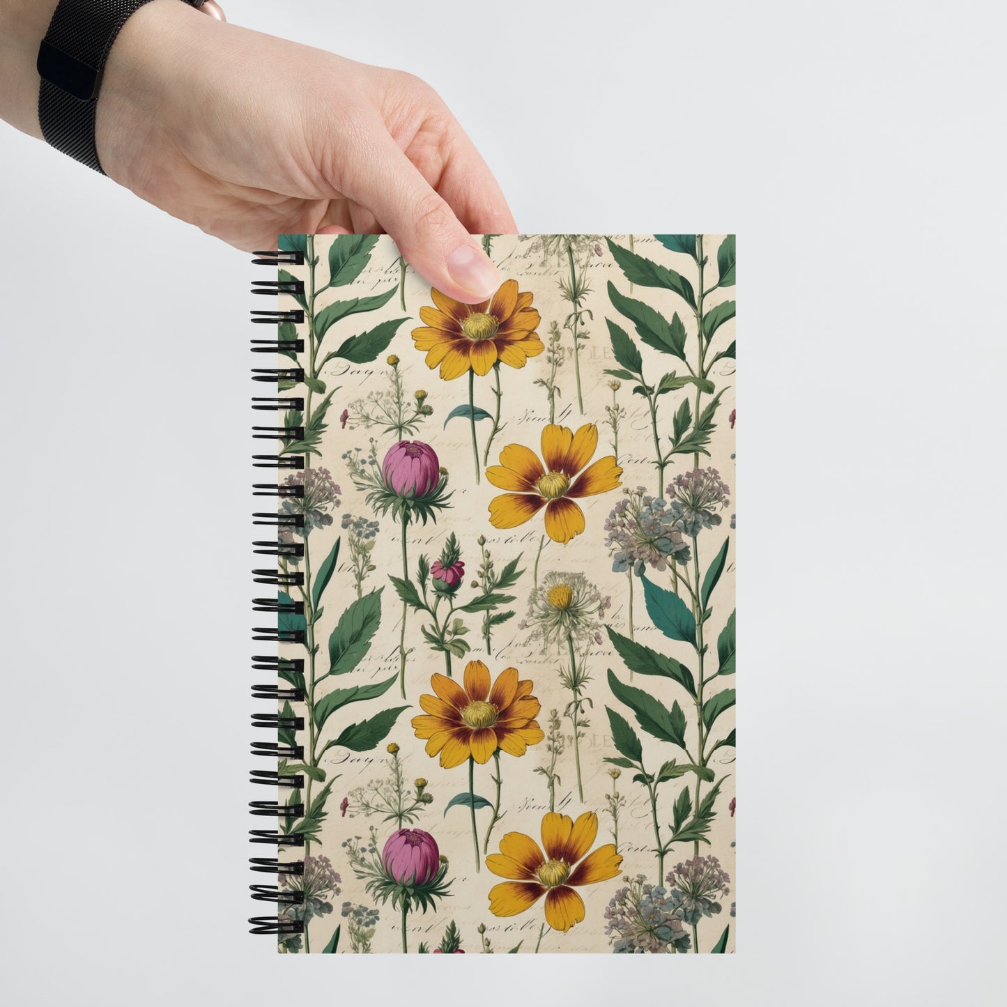 Artistic Wire-Bound Notebook| Nature Field Notes