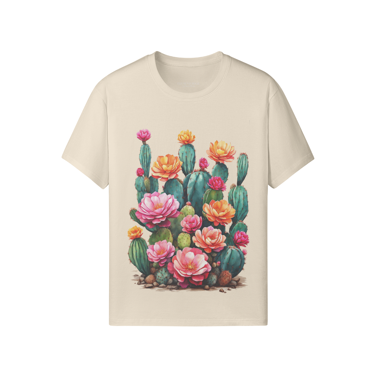 Unisex Cotton Tee- Blooming Cacti