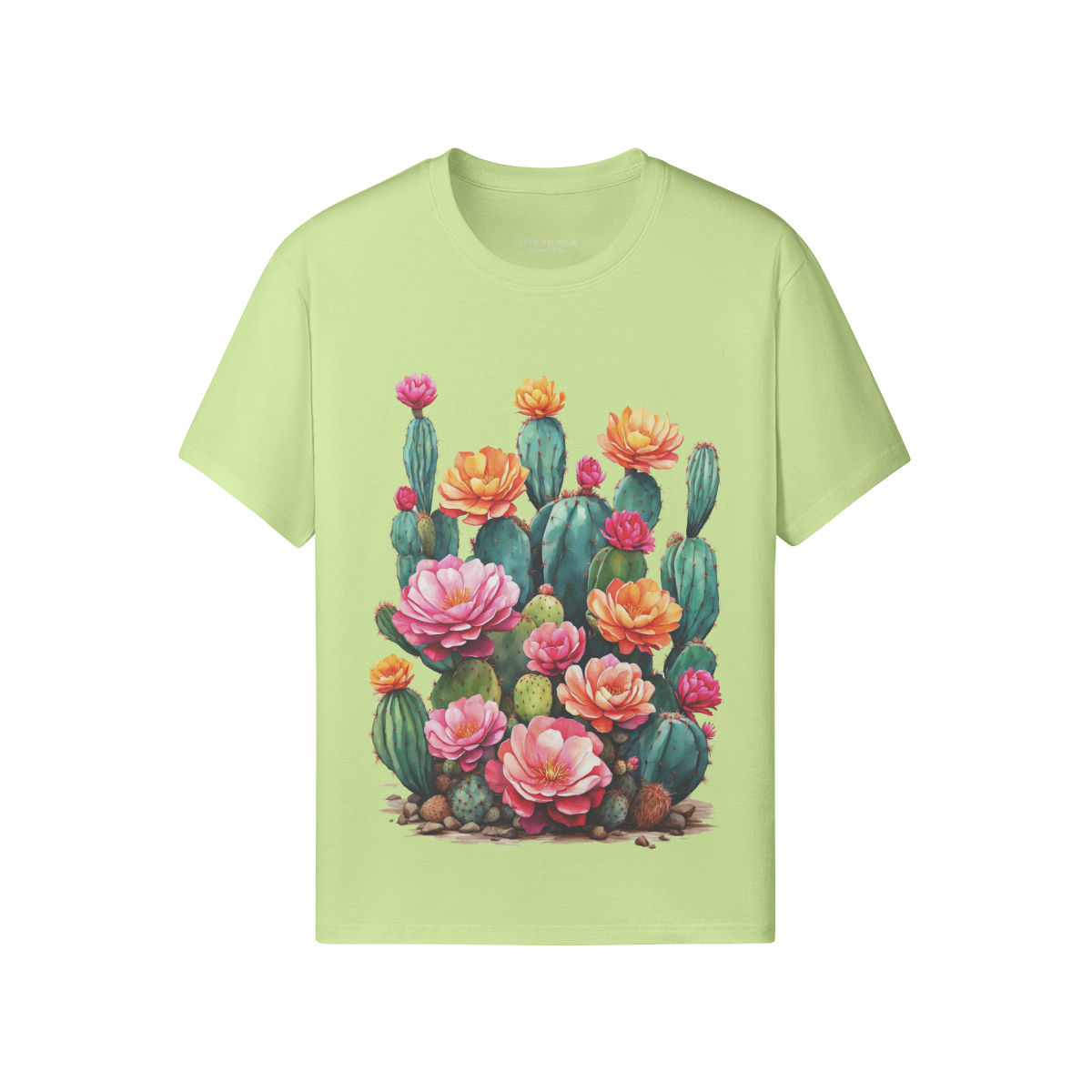 Artistic Design T-Shirt - Blooming Cacti Unisex Tee