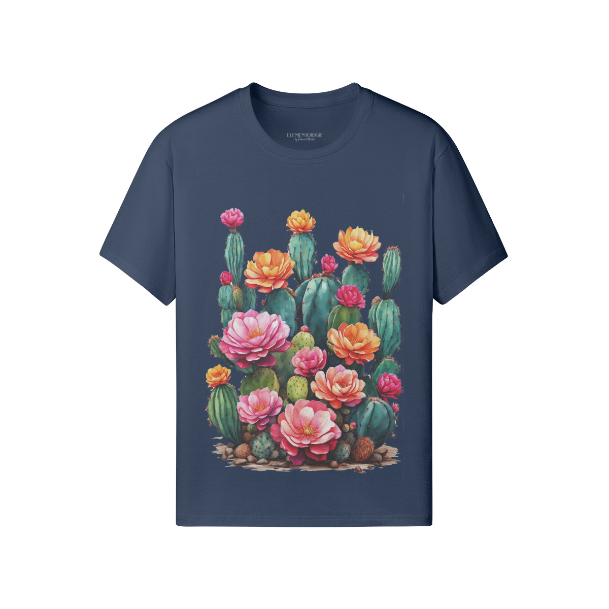 Artistic Design T-Shirt - Blooming Cacti Unisex Tee