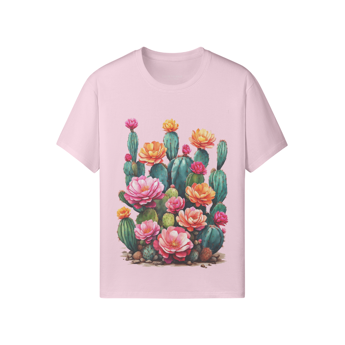 Unisex Cotton Tee- Blooming Cacti