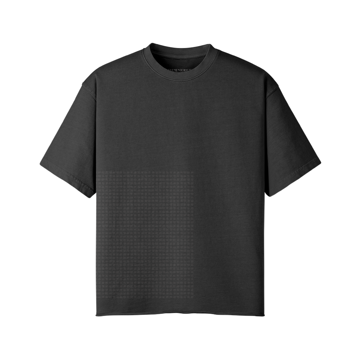 Vintage Style Oversized Cotton T-Shirt| Gridwork