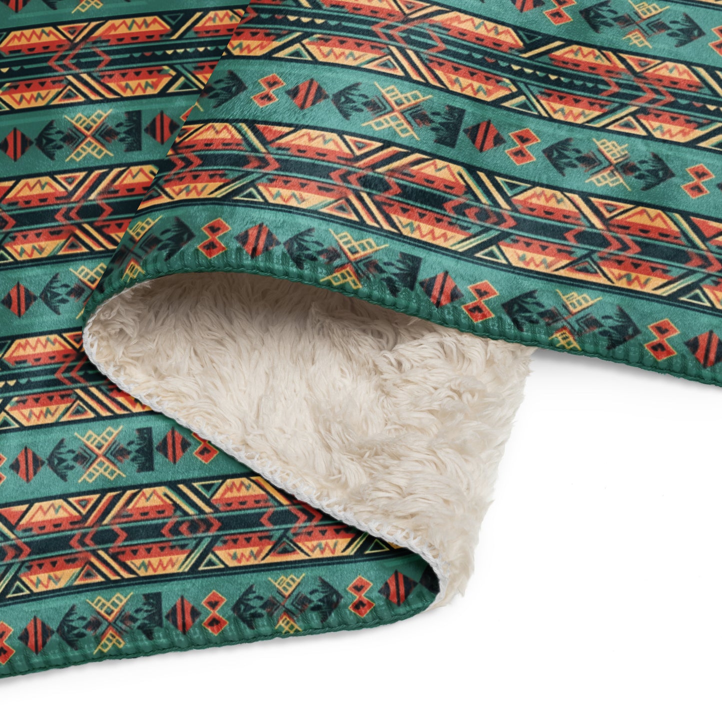 Luxury Sherpa Throw Blanket|Tribal Design