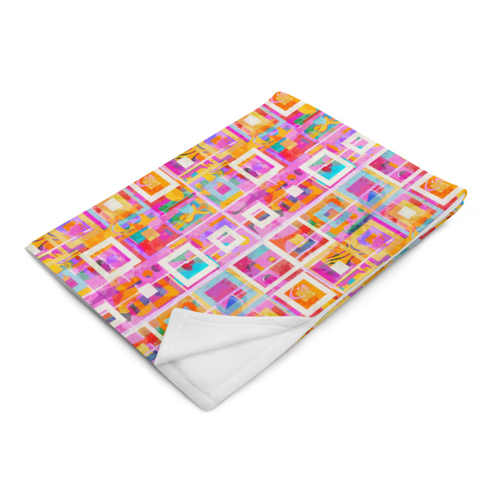 Luxury Modern Art Silk Touch Throw Blanket | Eco-Friendly