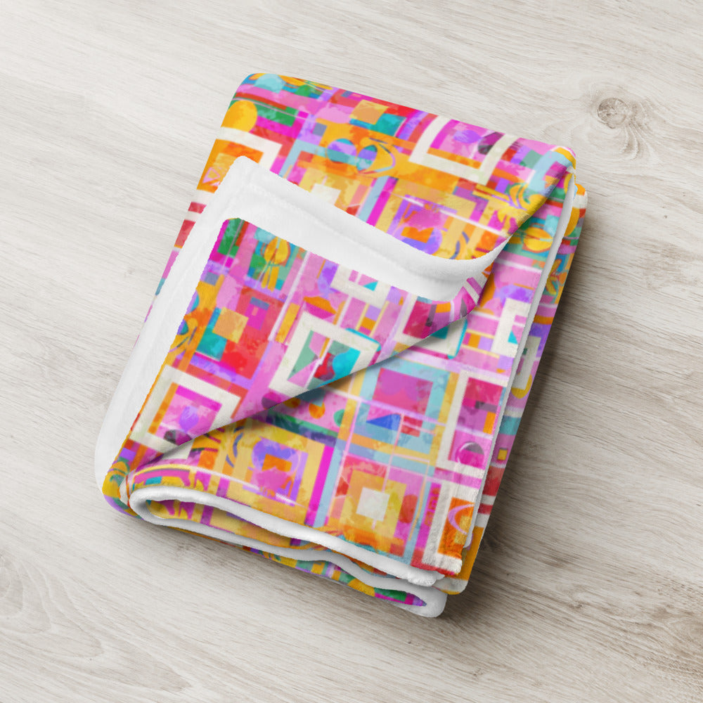 Luxury Modern Art Silk Touch Throw Blanket | Eco-Friendly