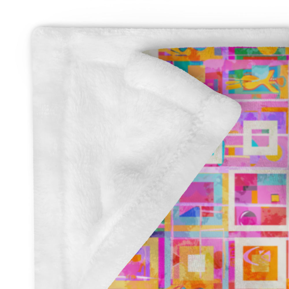 Luxury Modern Art Silk Touch Throw Blanket | Eco-Friendly