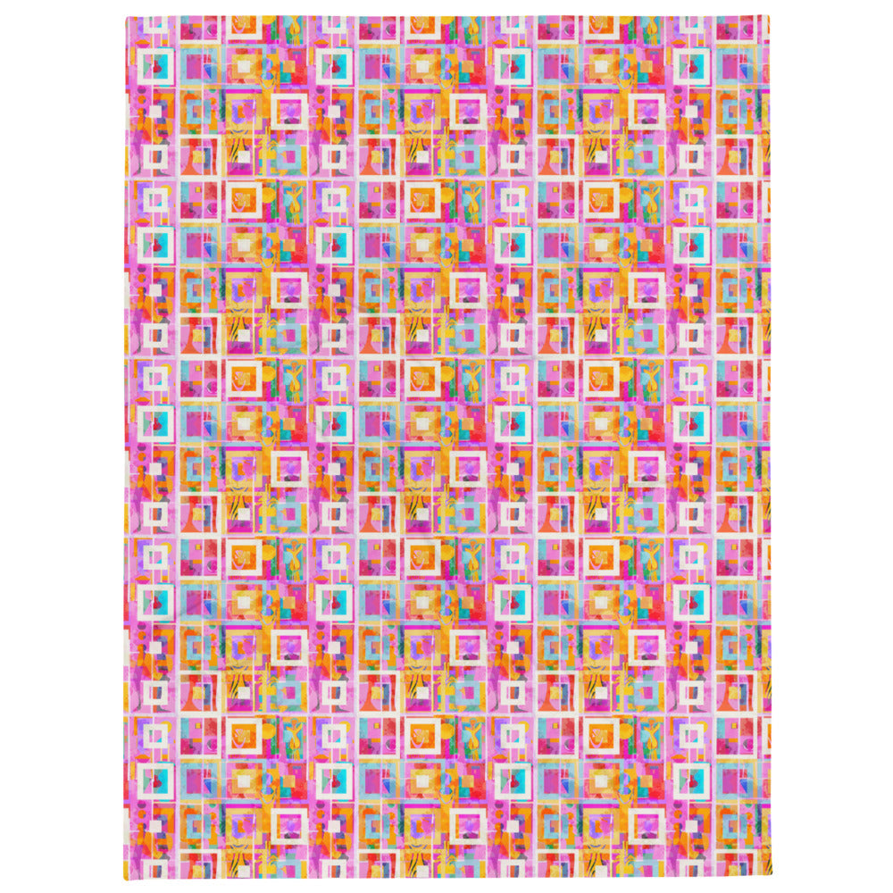 Luxury Modern Art Silk Touch Throw Blanket | Eco-Friendly