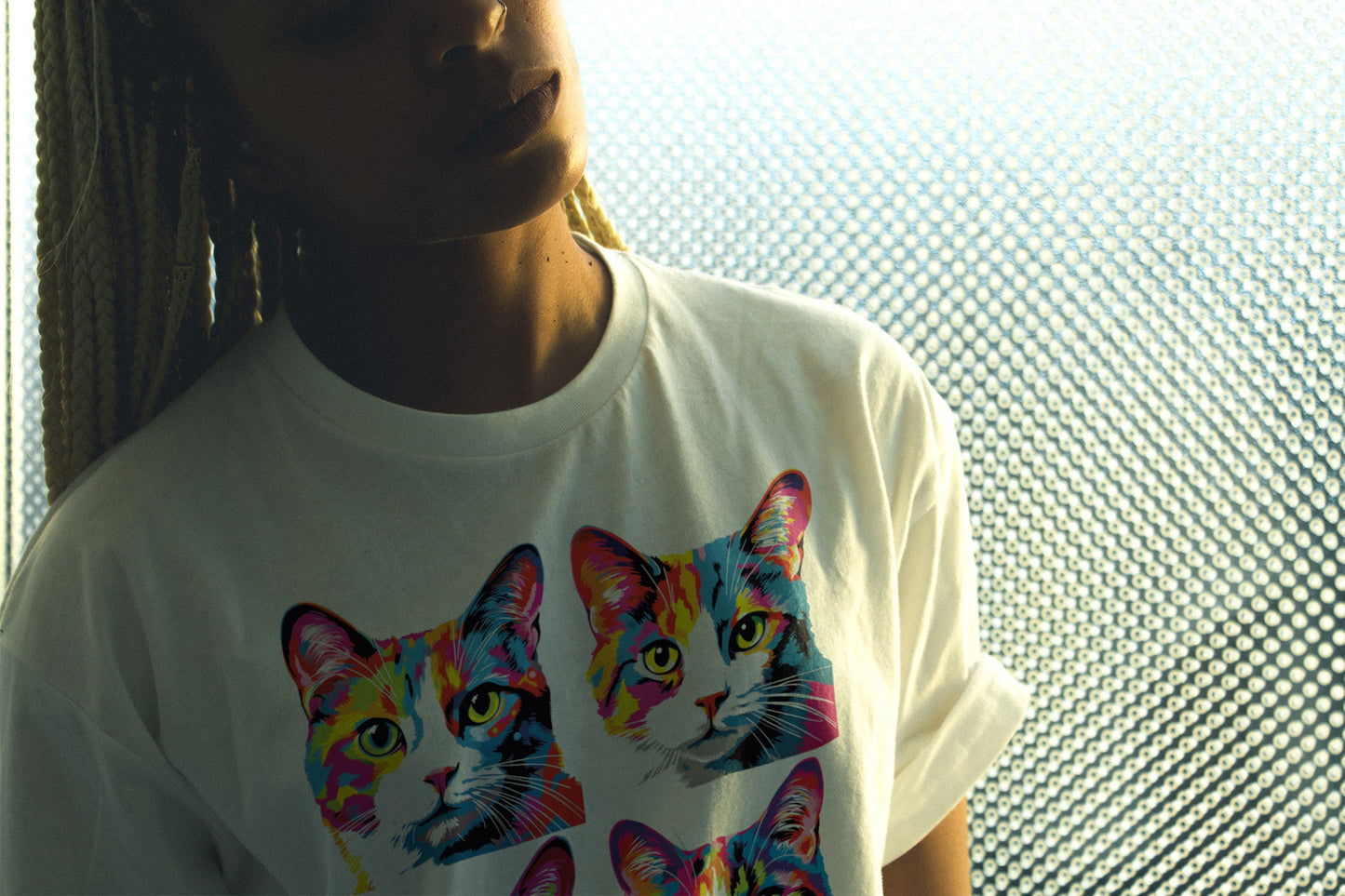 Men's Premium Short Sleeve Tee-Warhol Cat No.01