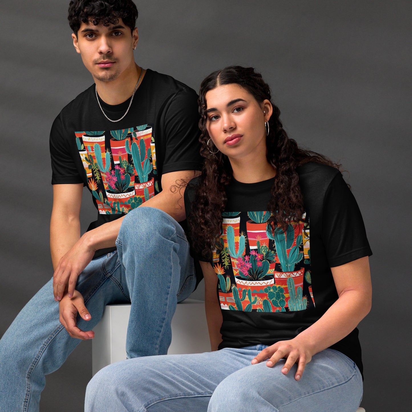 Unisex Staple Eco T-shirt- Blooming Cactus