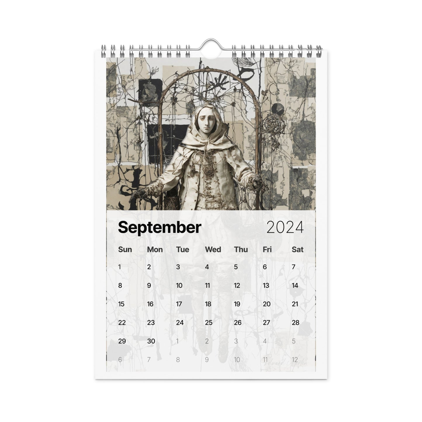 Elementologie Wall calendar (2024)-Marionettes by Edward Martin