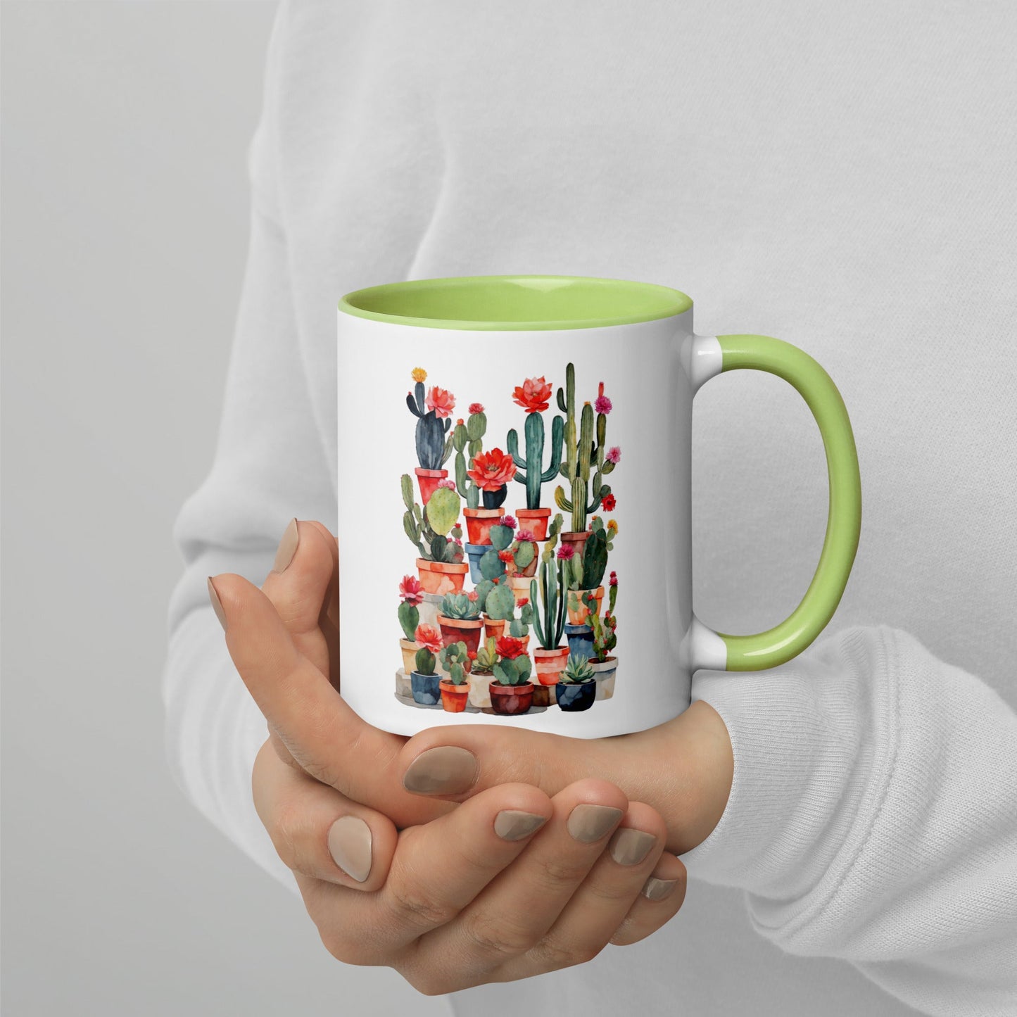 Blooming Cactus| Coffee Mug - Premium  from Elementologie - Just $16.95! Shop now at Elementologie