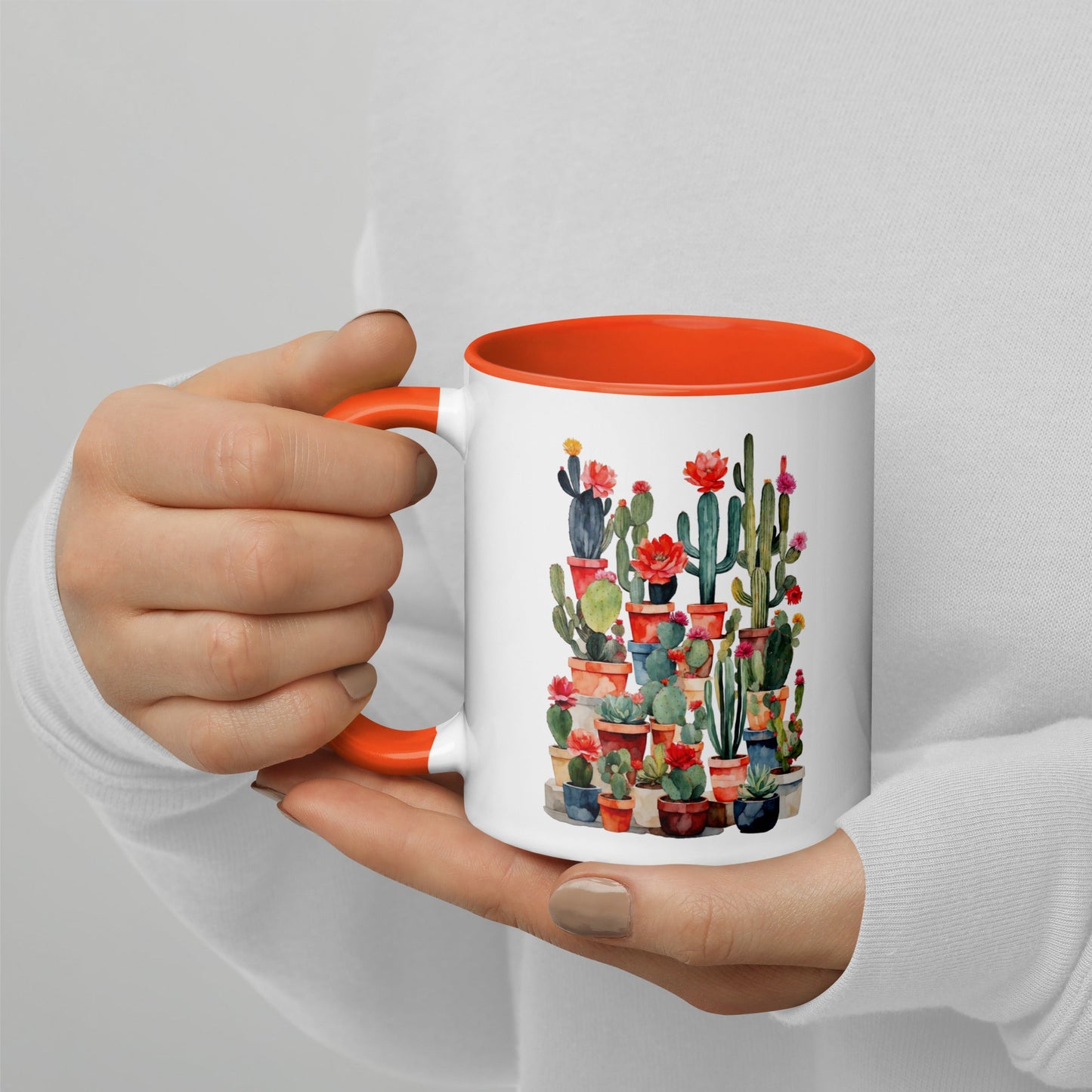 Blooming Cactus| Coffee Mug - Premium  from Elementologie - Just $16.95! Shop now at Elementologie