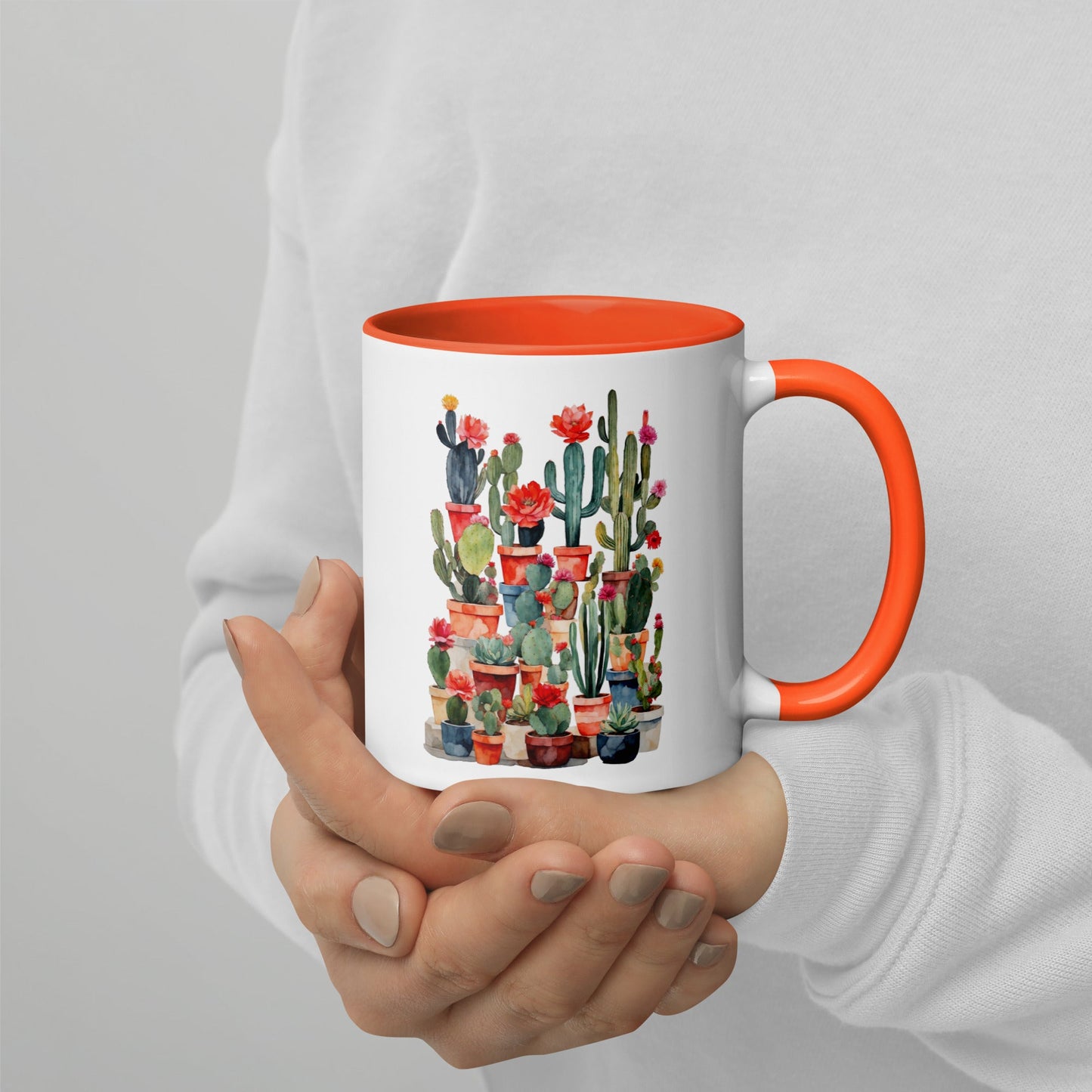 Blooming Cactus| Coffee Mug - Premium  from Elementologie - Just $16.95! Shop now at Elementologie