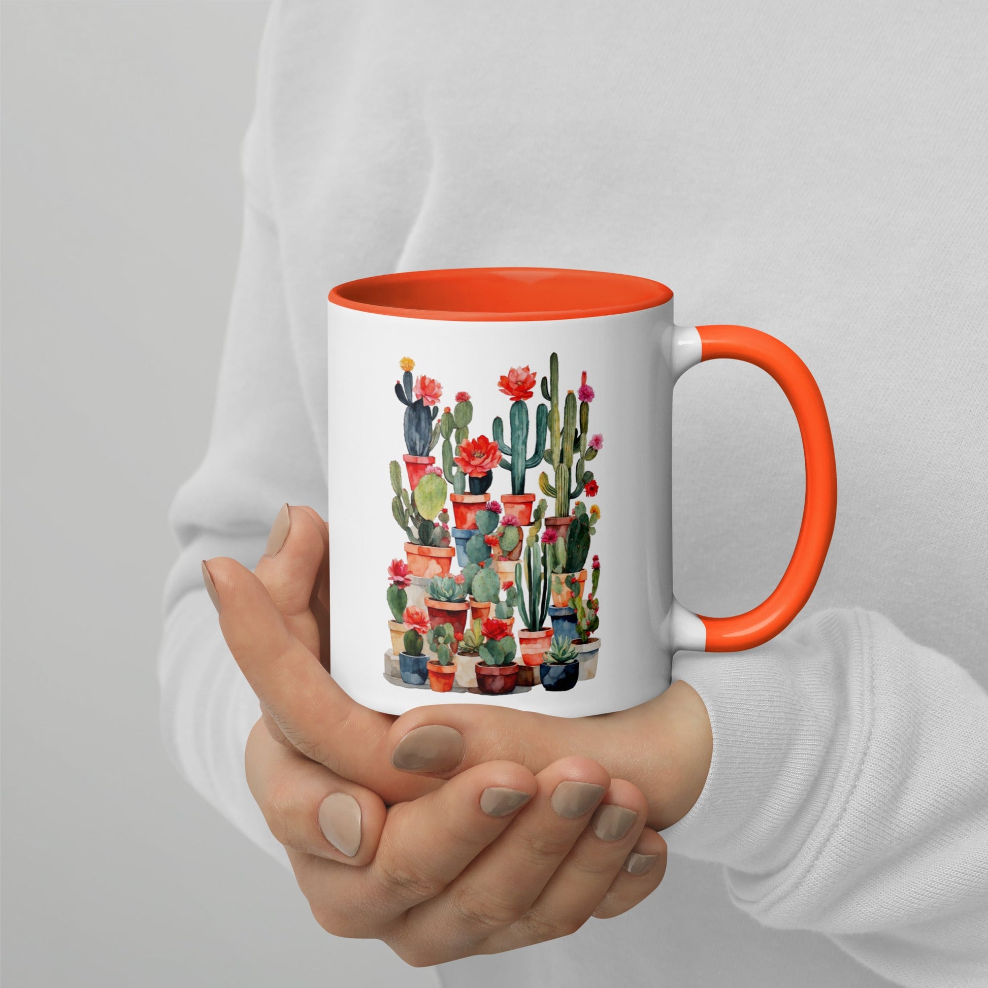 Blooming Cactus| Coffee Mug - Premium  from Elementologie - Just $16.95! Shop now at Elementologie