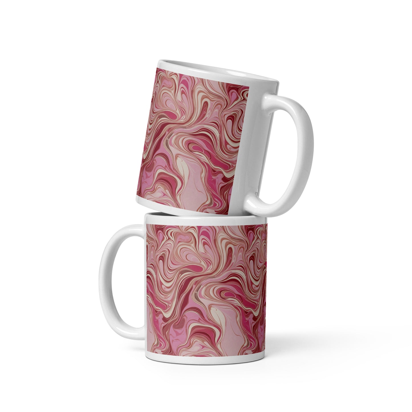 Ceramic Coffee Mug- Rose Marble