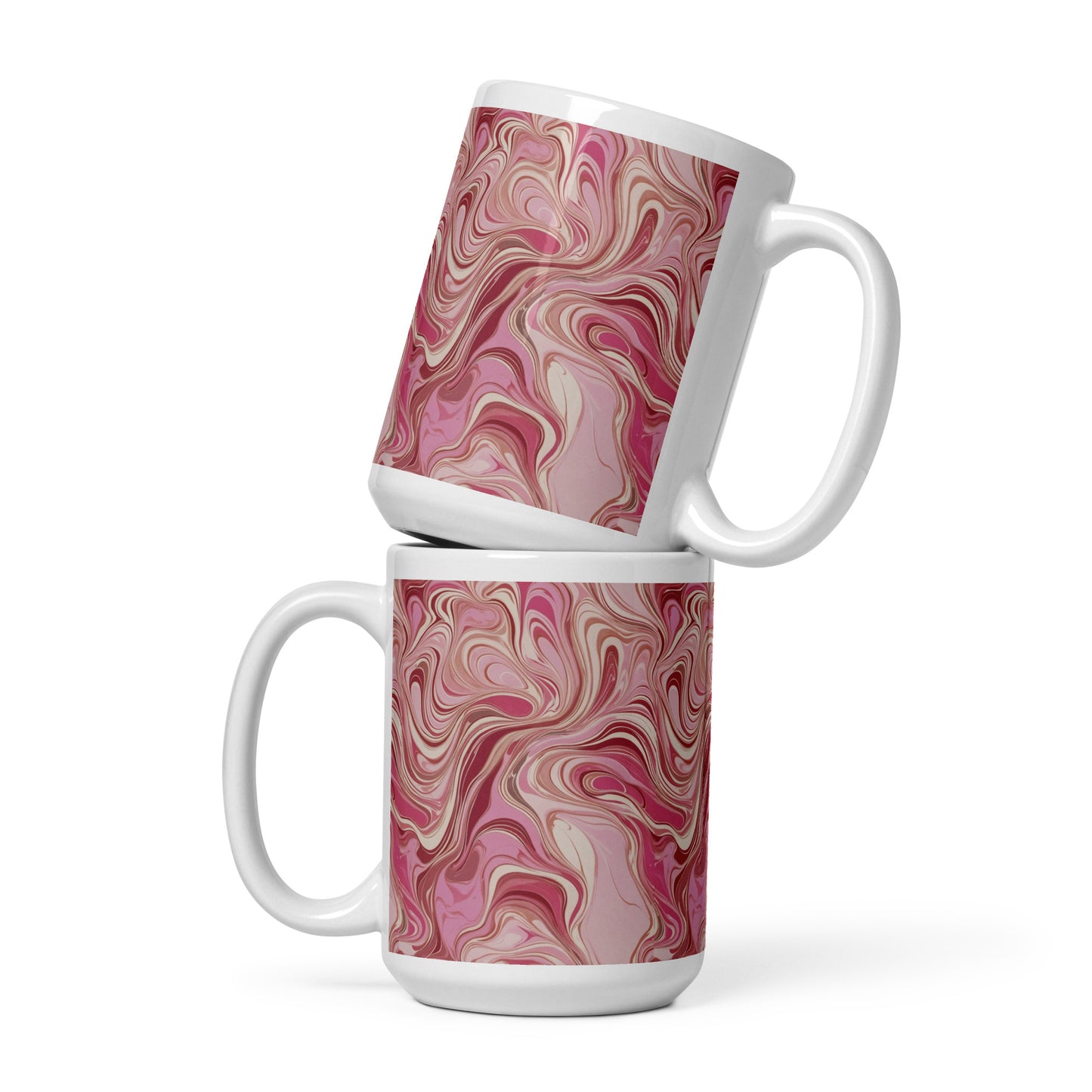 Ceramic Coffee Mug- Rose Marble