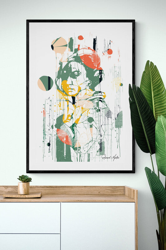 Edward Martin Abstract Collage Art Poster - Sarasota