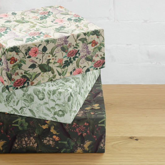 Wrapping Paper Sheets-Botanicals