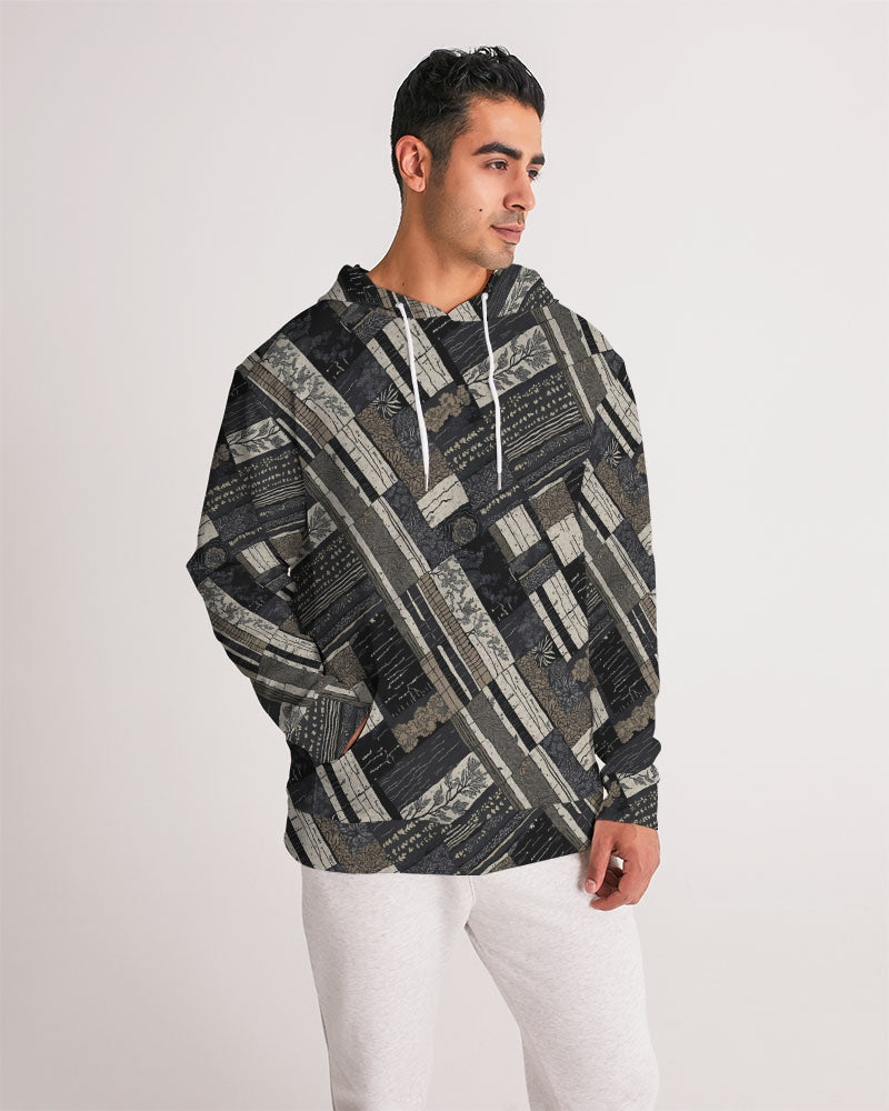 Men's Hoodie-Kantha Noir