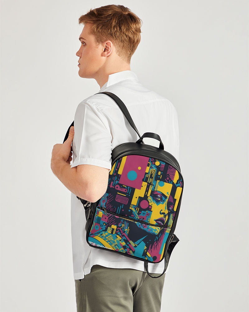 Overload-12 -Classic Faux Leather Backpack