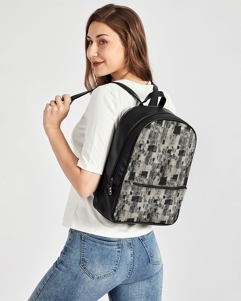 Classic Faux Leather Backpack