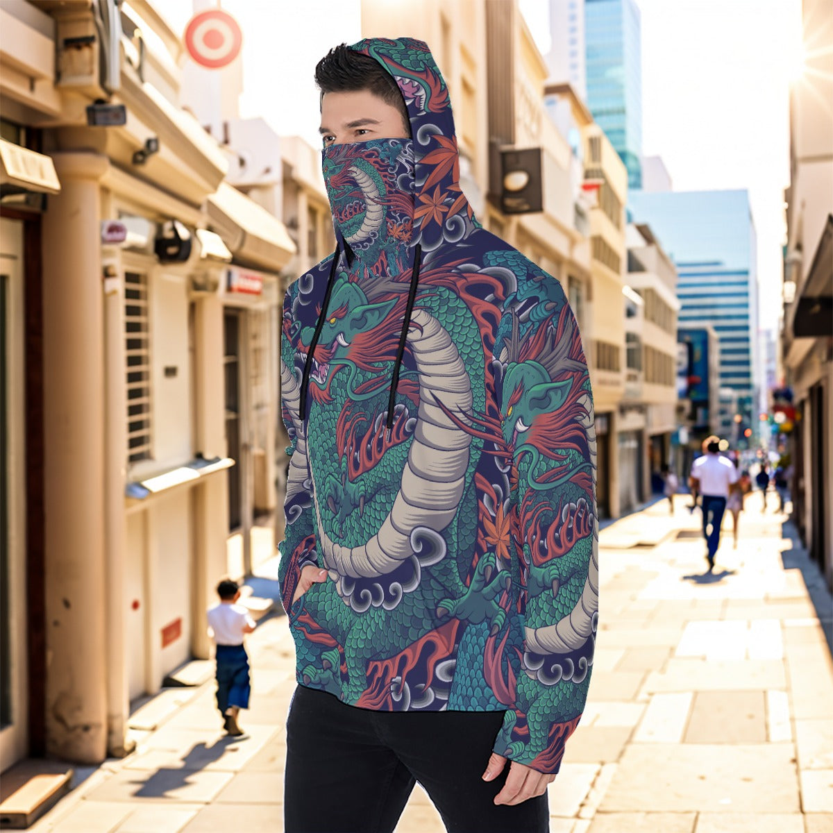 Eco-friendly Men's Masked Hoodie