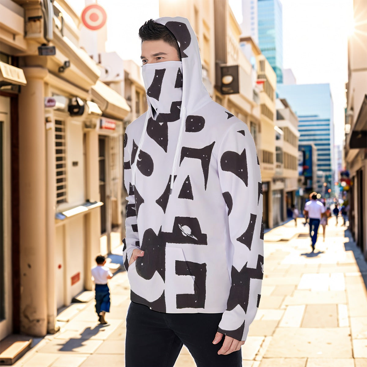 Eco-friendly Men's Masked Hoodie