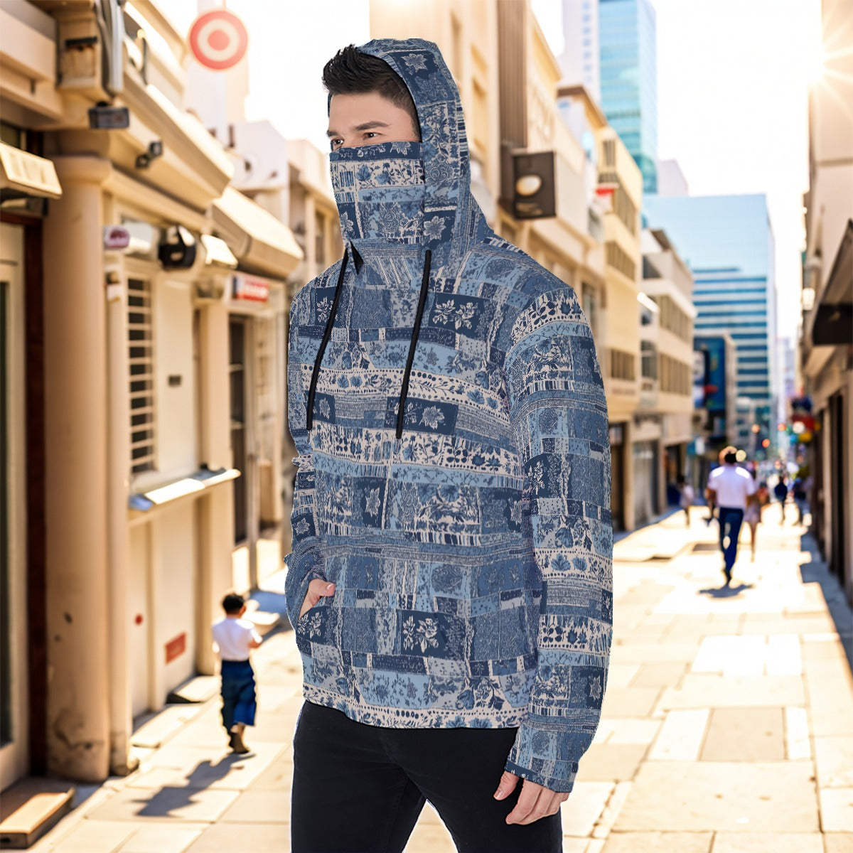 Eco-friendly Men's Masked Hoodie