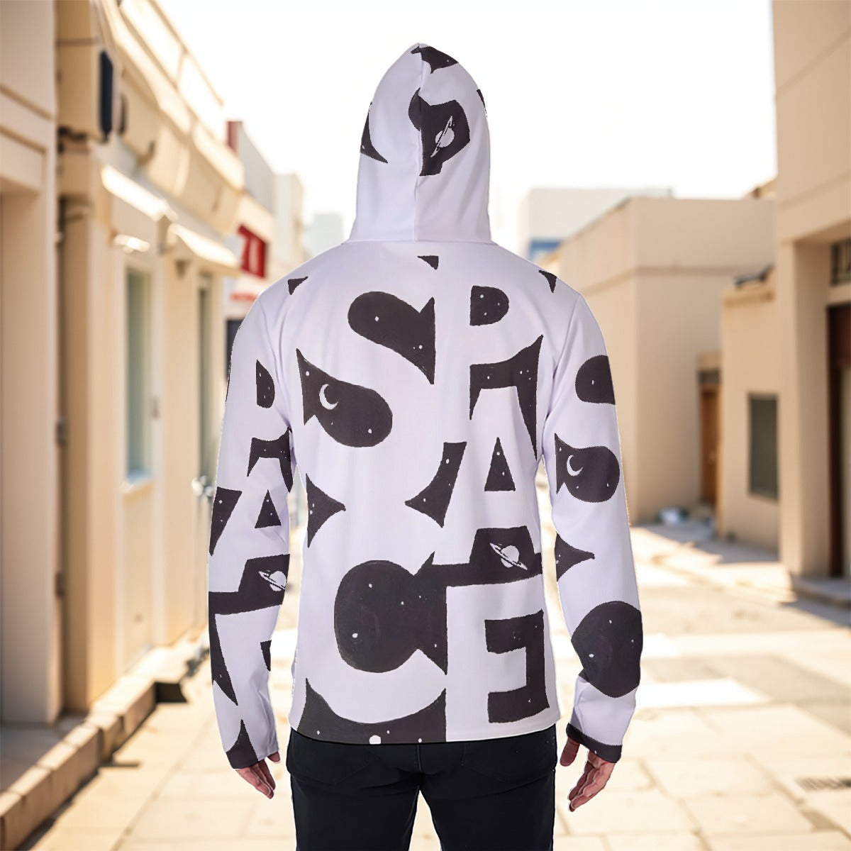 Eco-friendly Men's Masked Hoodie