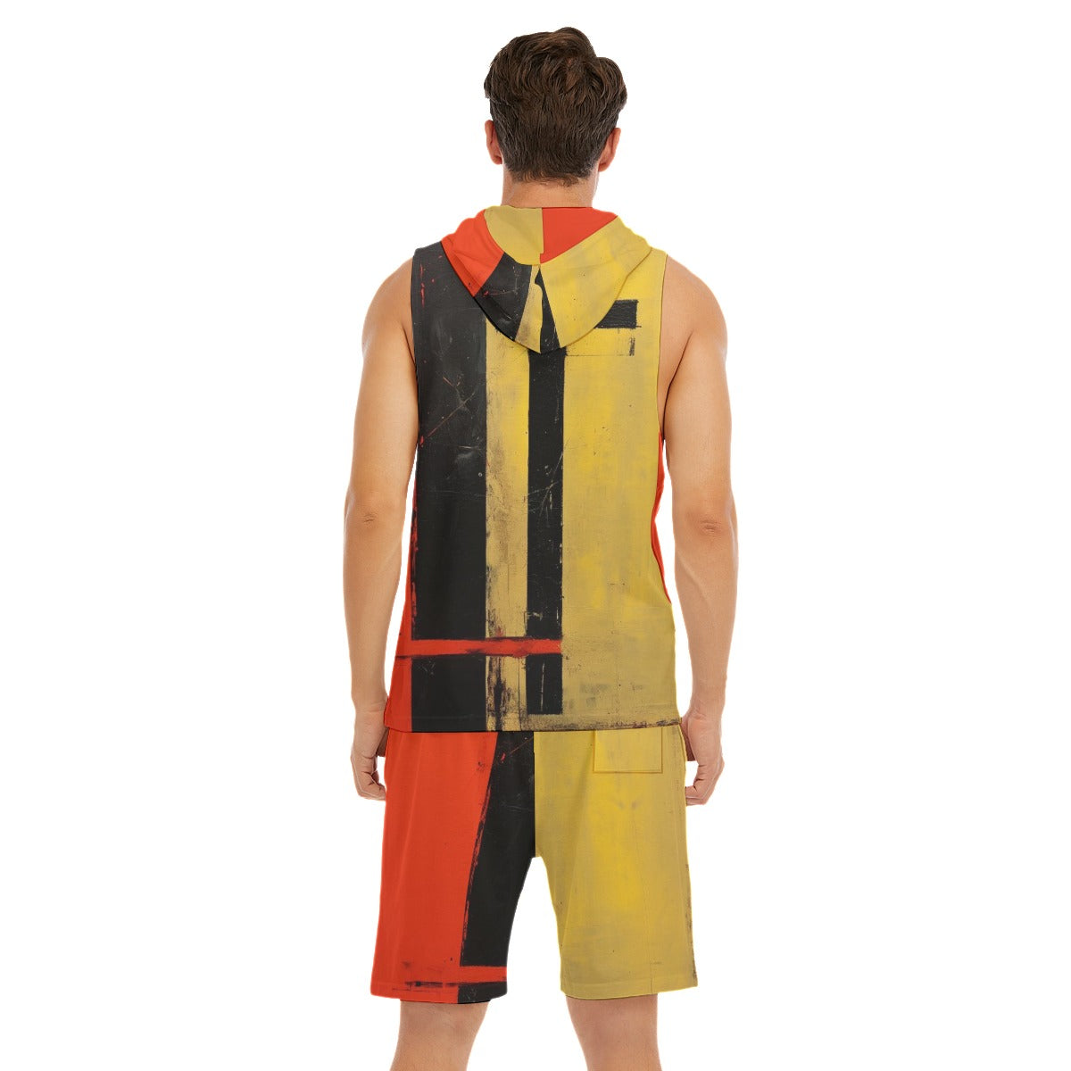 Men's Sleeveless Vest And Shorts Set-Grit