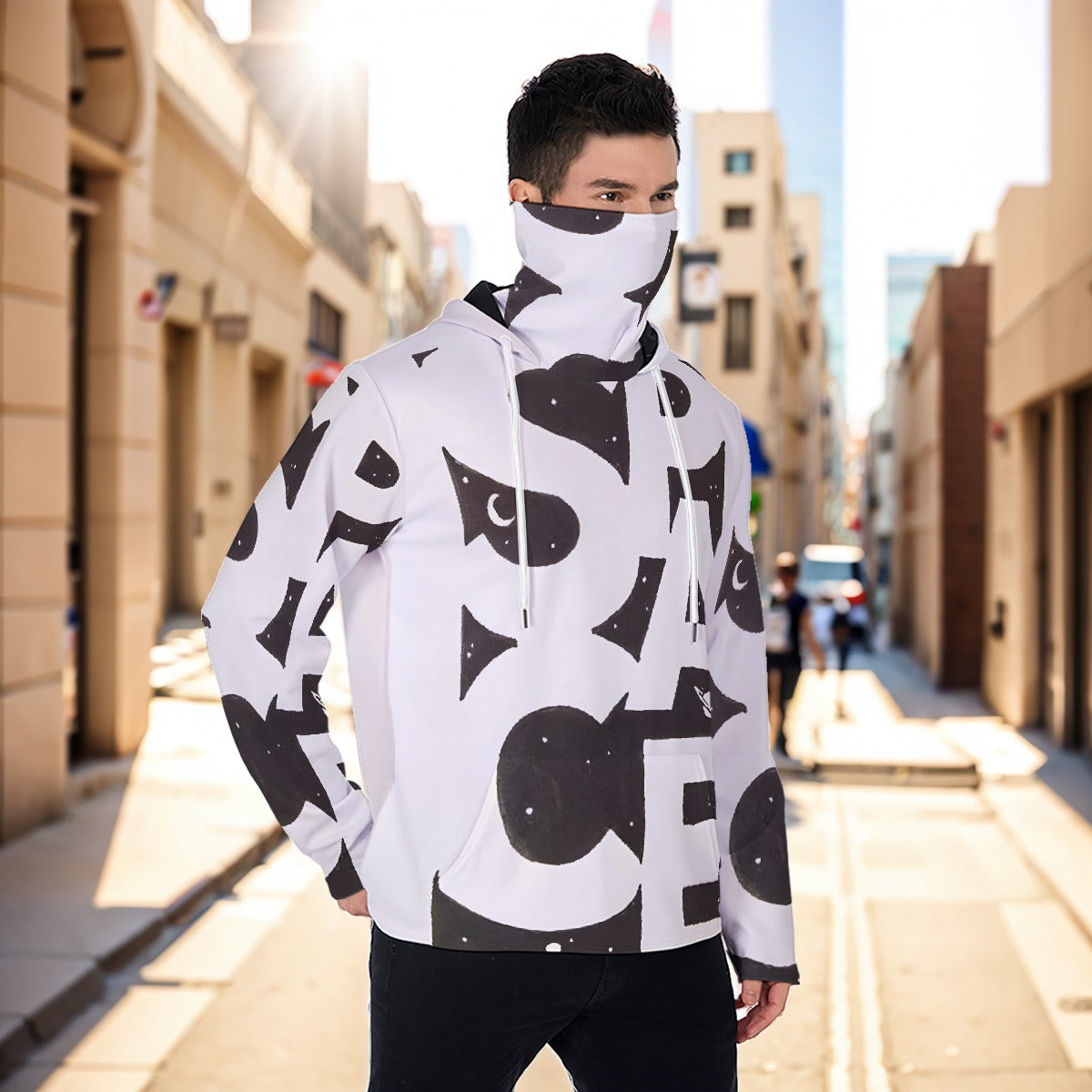 Eco-friendly Men's Masked Hoodie