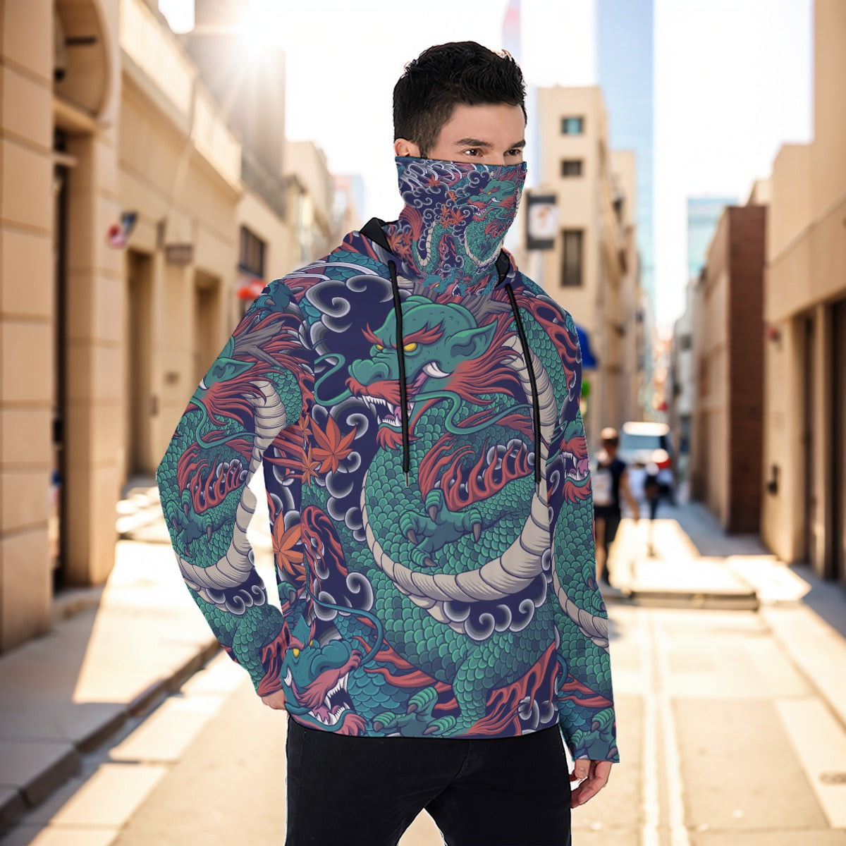 Eco-friendly Men's Masked Hoodie