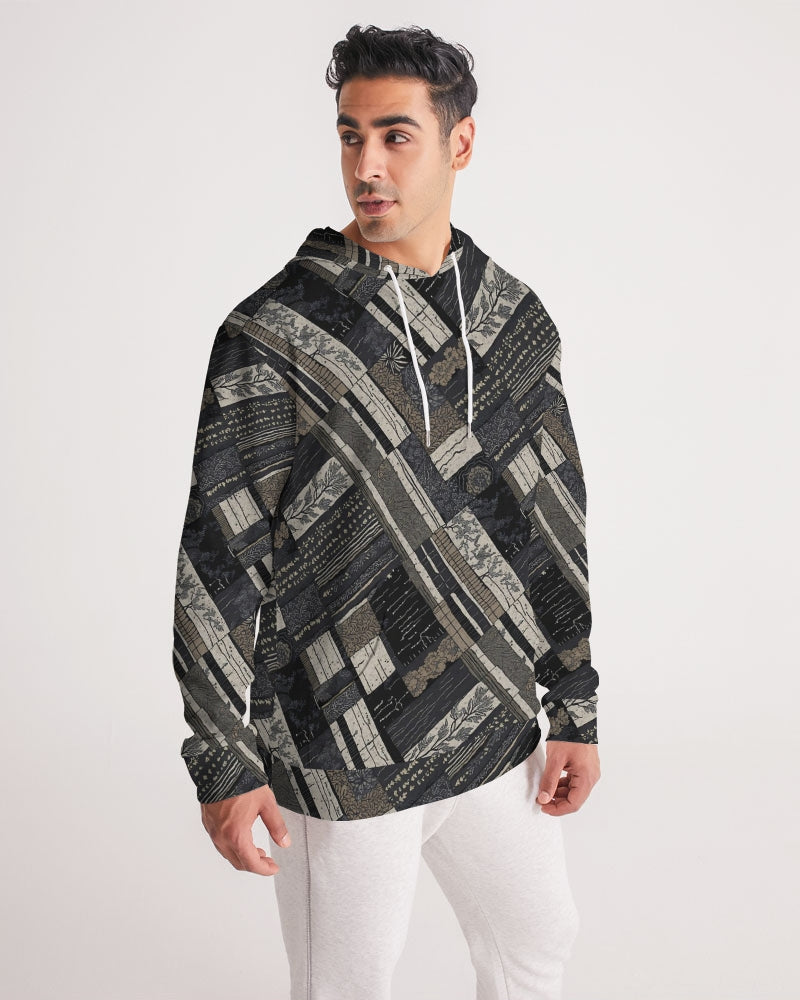 Men's Hoodie-Kantha Noir