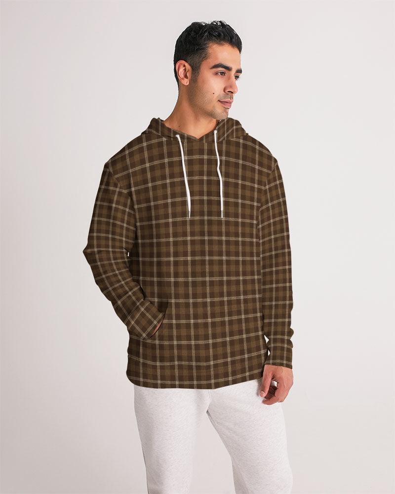 Men's Hoodie-Rust Plaid - Elementologie