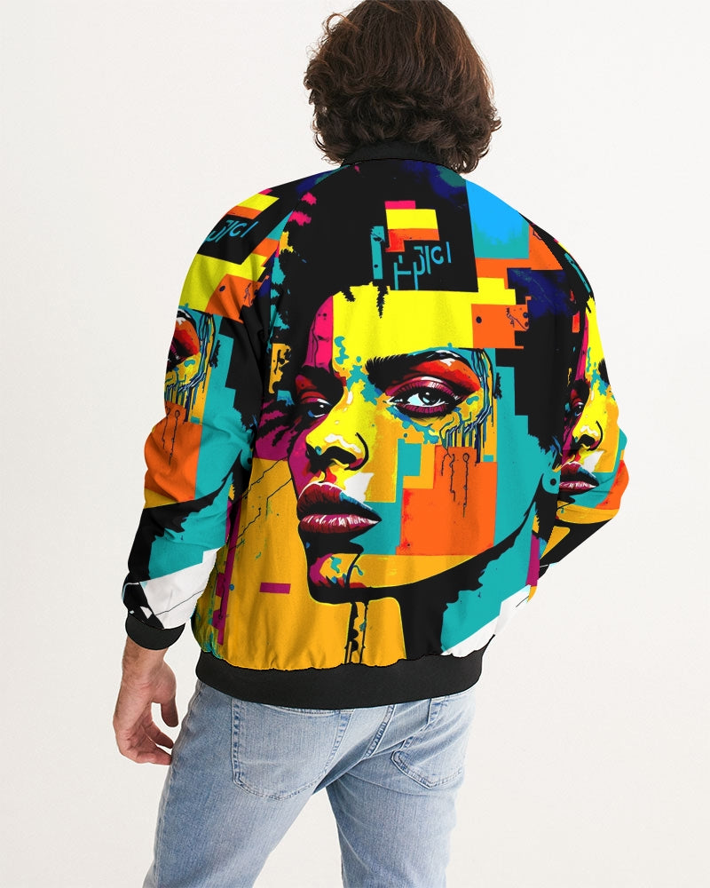 Men's Bomber Jacket- Information Overload Collection