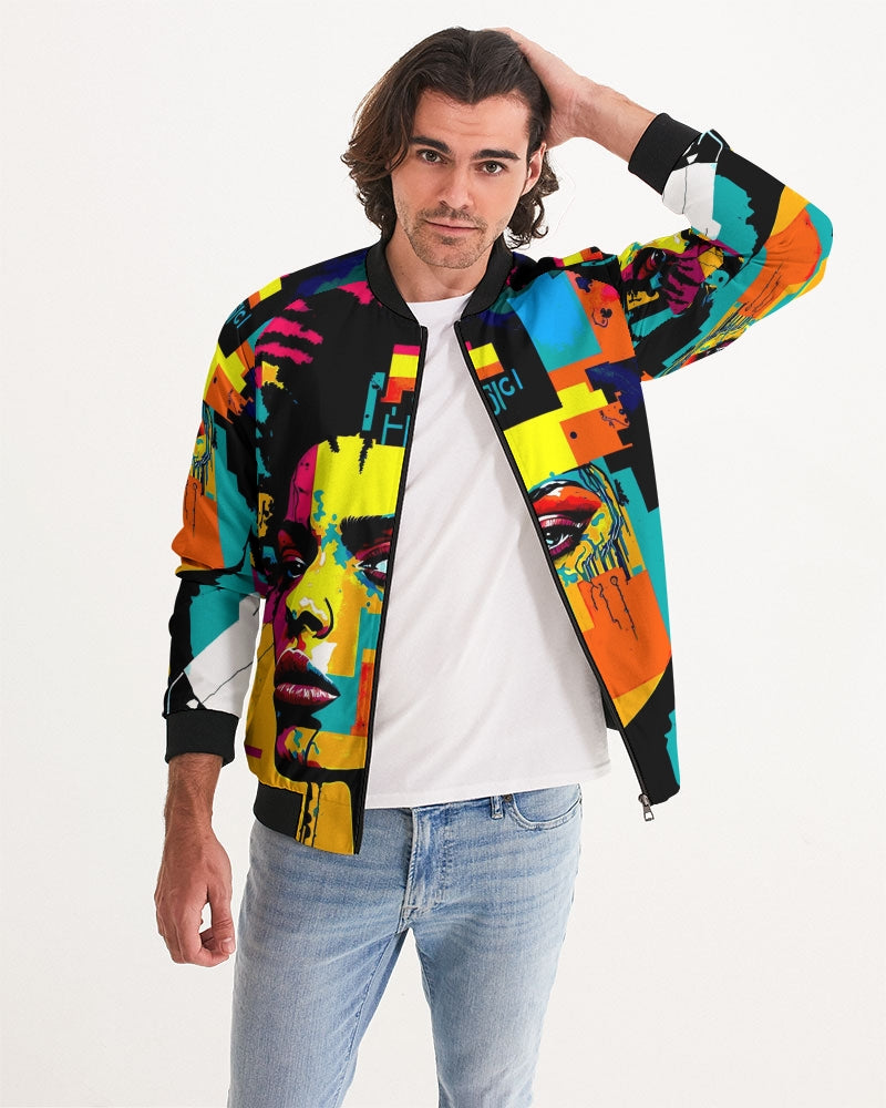 Men's Bomber Jacket- Information Overload Collection